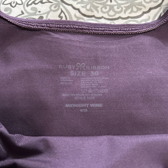 Ruby Ribbon Original Cami Plum size 36 - Picture 3 of 3
